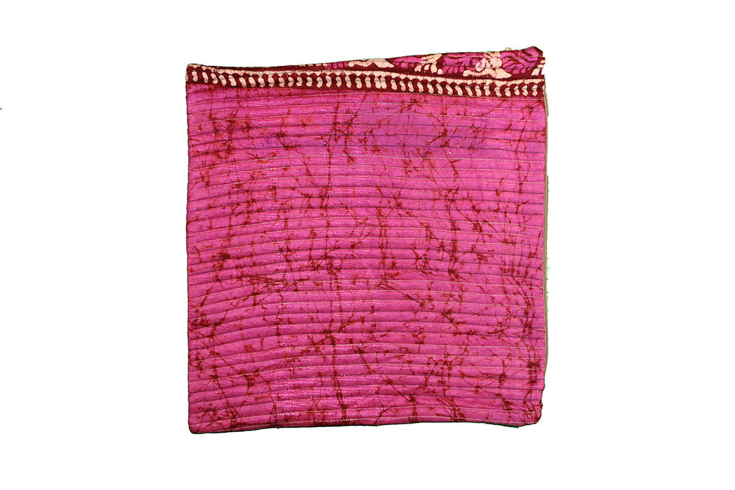 Quilted silke pude 45*45 cm