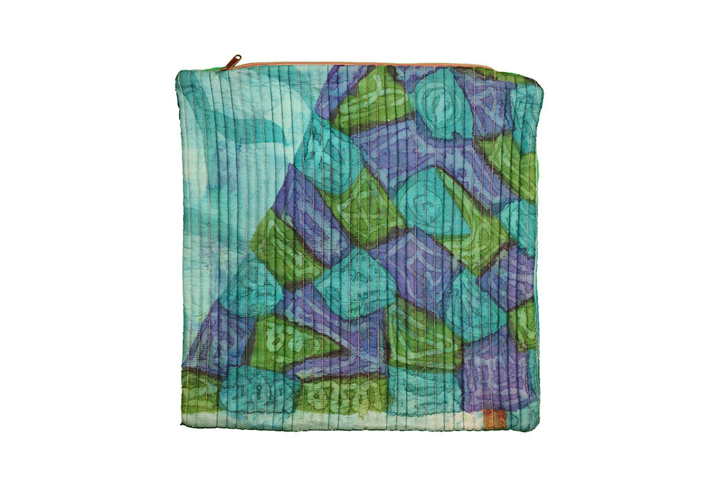 Quilted silke pude 45*45 cm
