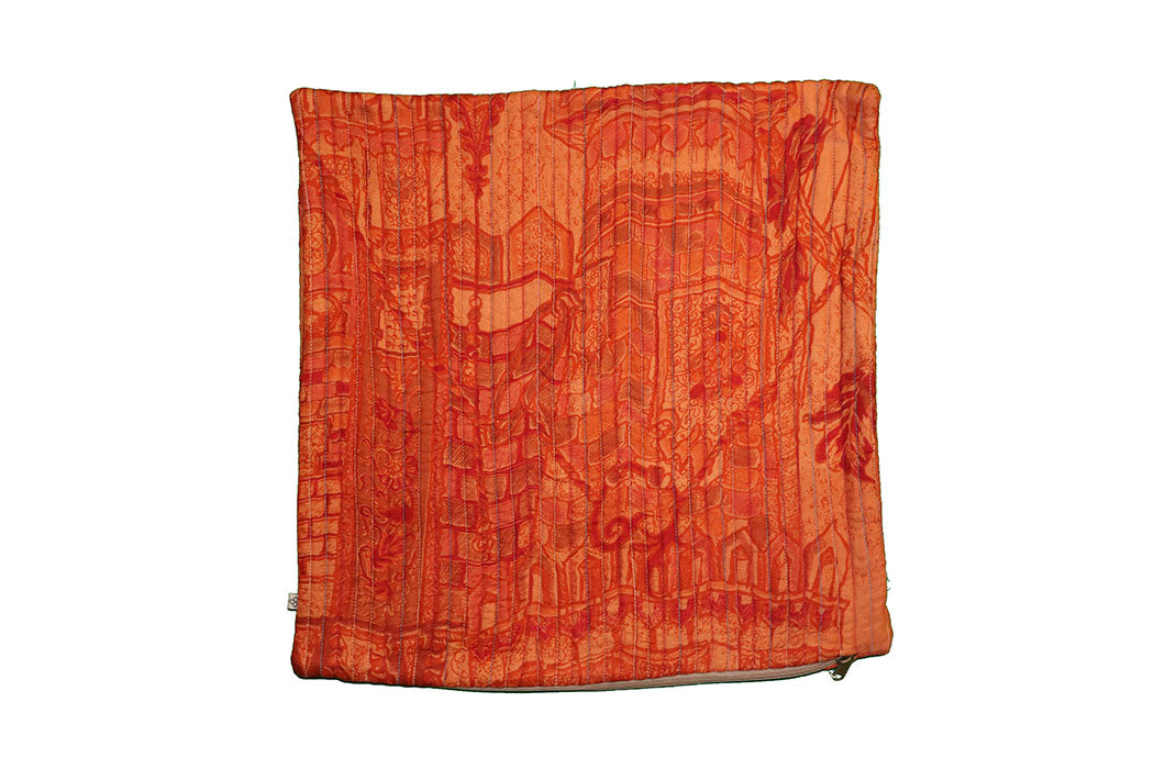 Quilted silke pude 45*45 cm