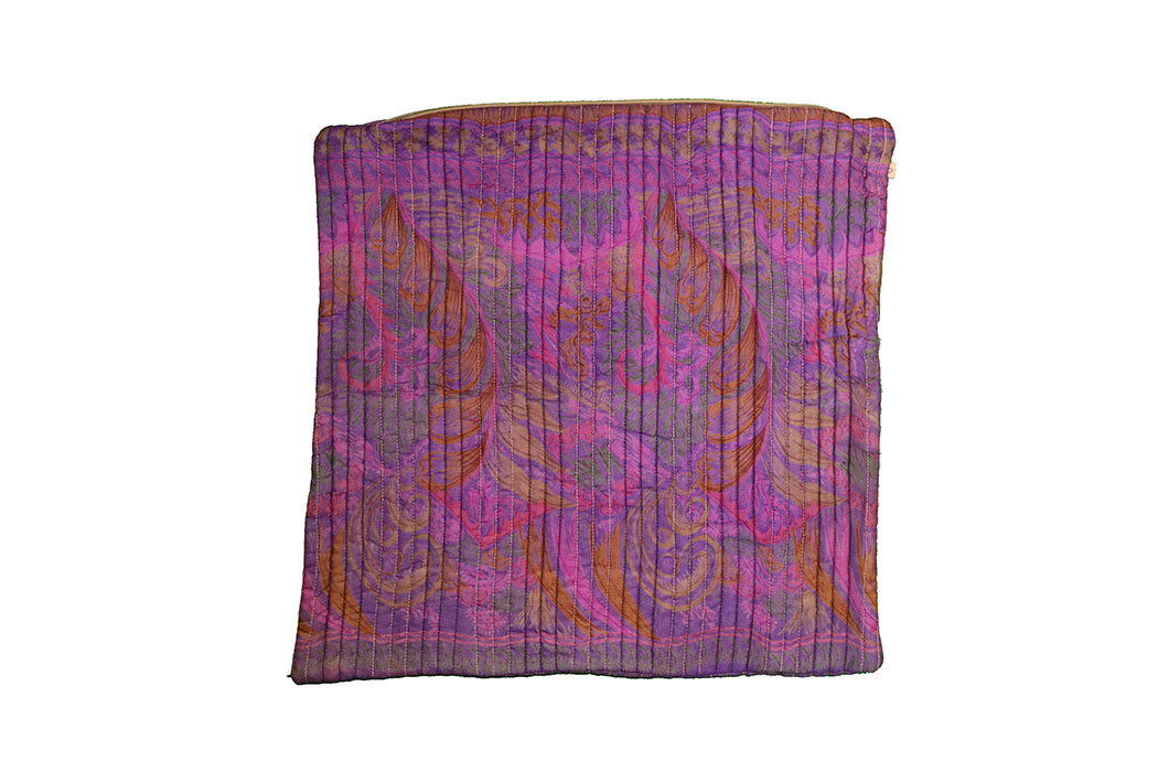 Quilted silke pude 45*45 cm