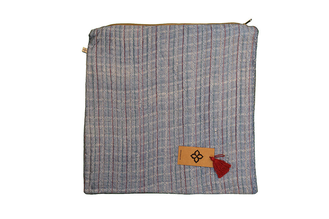 Quilted silke pude 45*45 cm