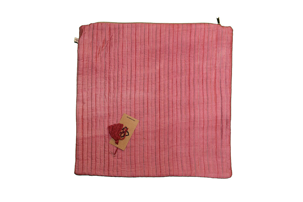 Quilted silke pude 45*45 cm