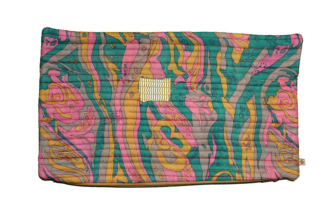 Quilted silke pude 30*50 cm