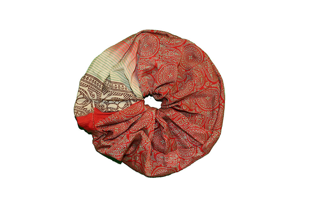 Sari silke scrunchie, one size