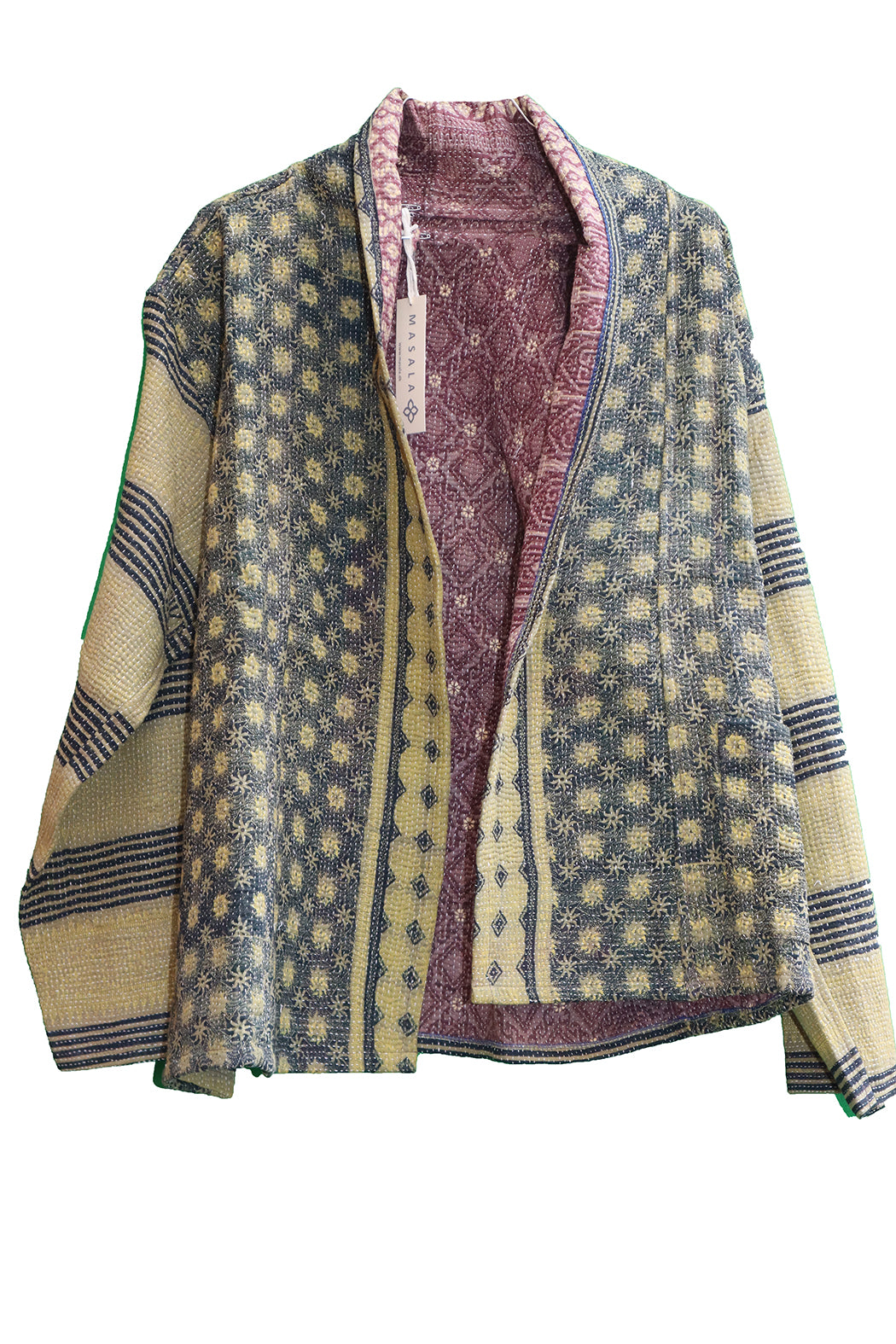 Ally kantha quilt jacket cotton one size