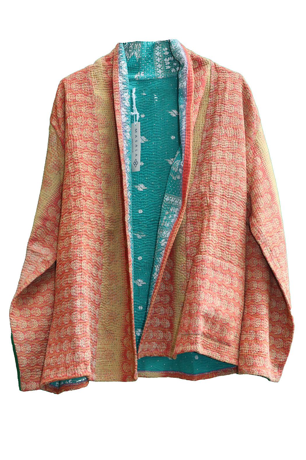 Ally kantha quilt jacket cotton one size