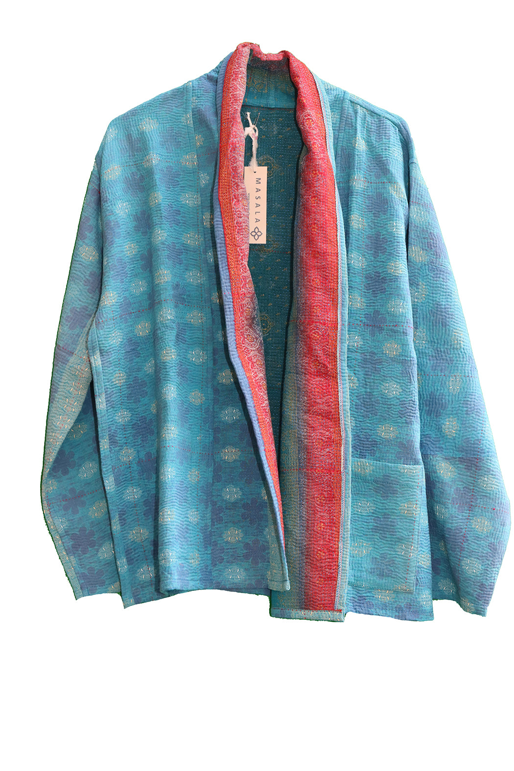 Ally kantha quilt jacket cotton one size