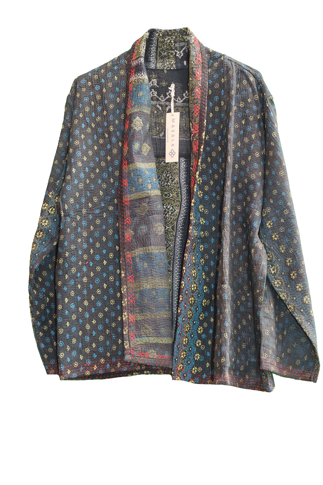 Ally kantha quilt jacket cotton one size