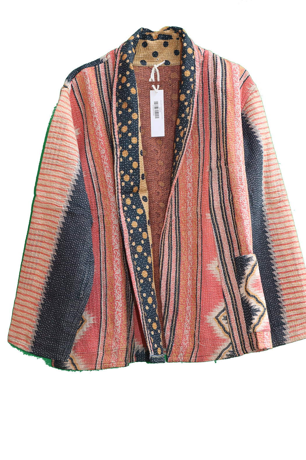 Ally kantha quilt jacket cotton one size
