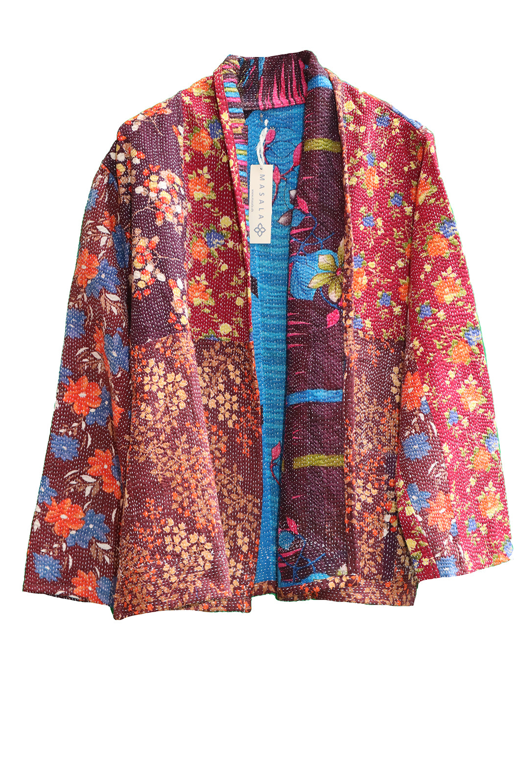 Ally kantha quilt jacket cotton one size