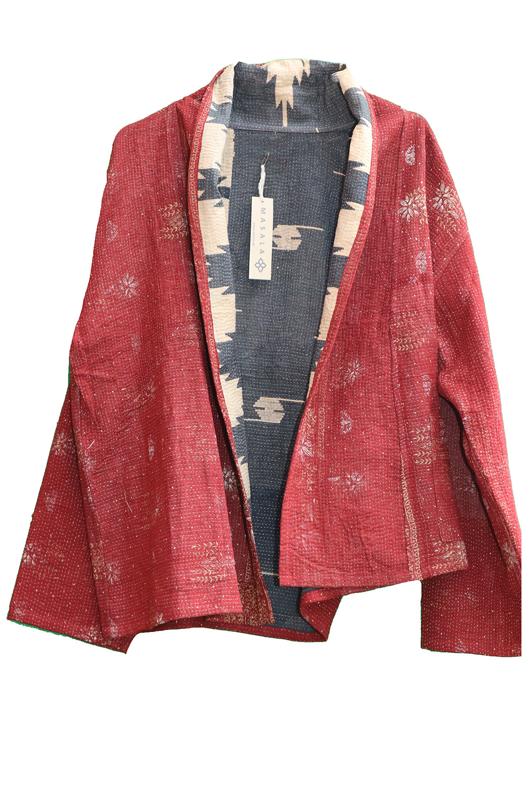 Ally kantha quilt jacket cotton one size