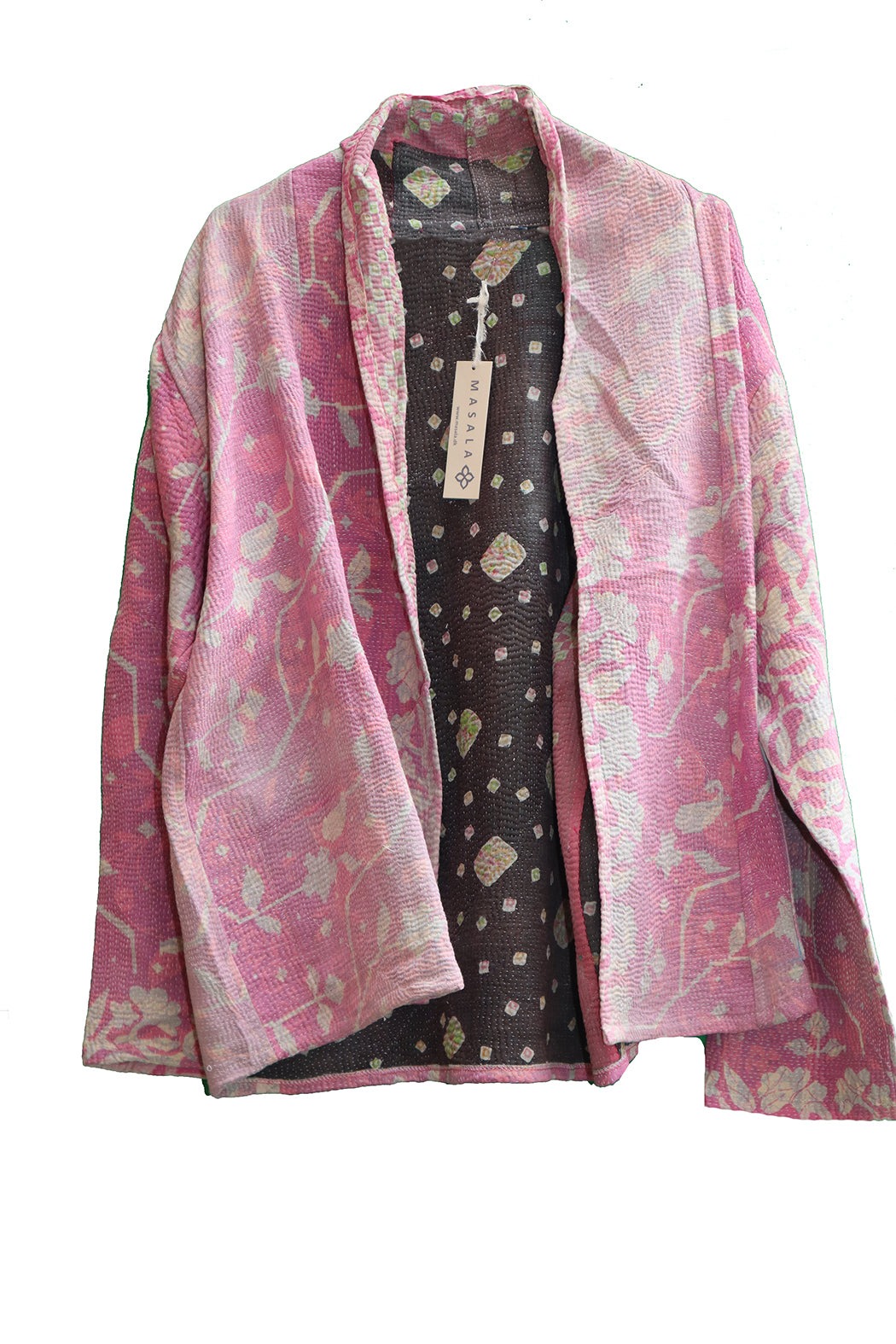 Ally kantha quilt jacket cotton one size