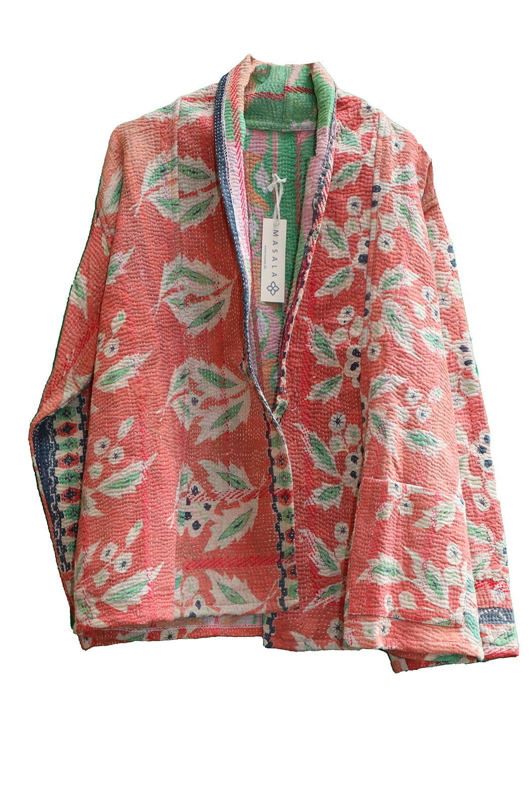 Ally kantha quilt jacket cotton one size