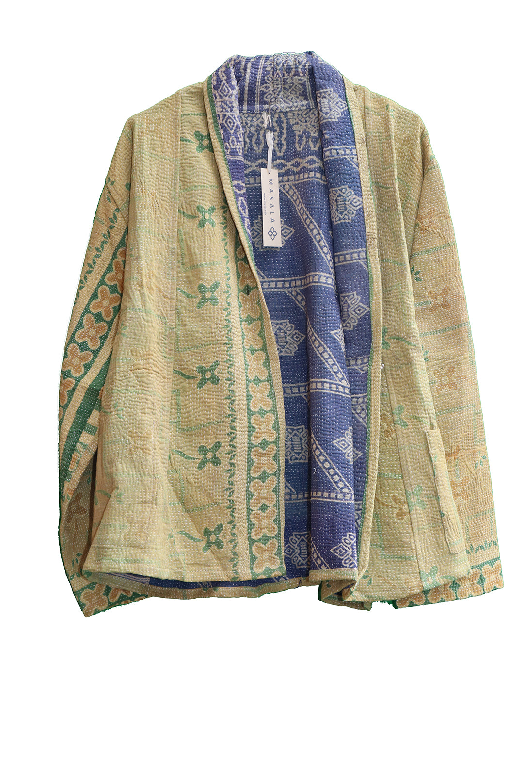 Ally kantha quilt jacket cotton one size