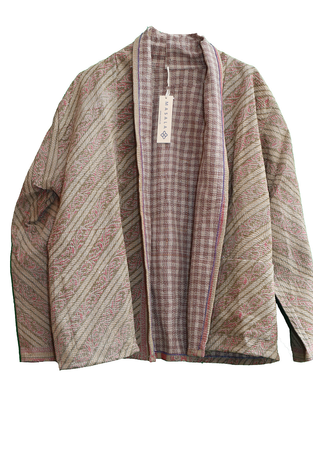 Ally kantha quilt jacket cotton one size