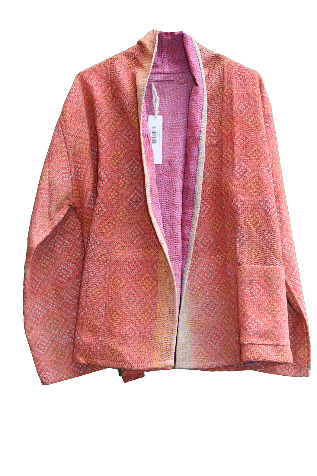 Ally kantha quilt jacket cotton one size