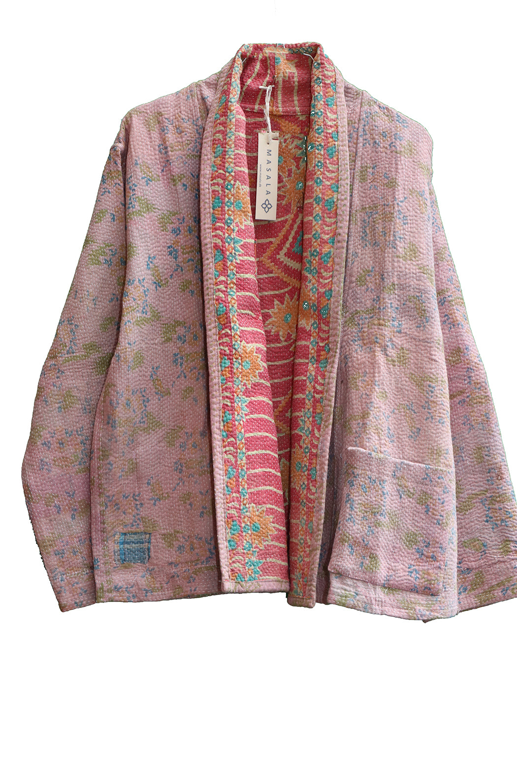 Ally kantha quilt jacket cotton one size