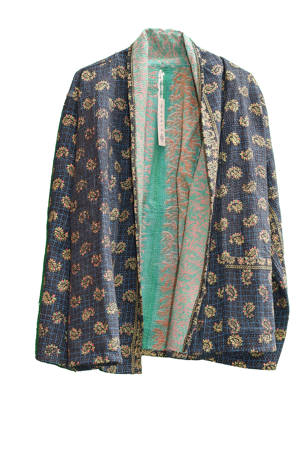 Ally kantha quilt jacket cotton one size