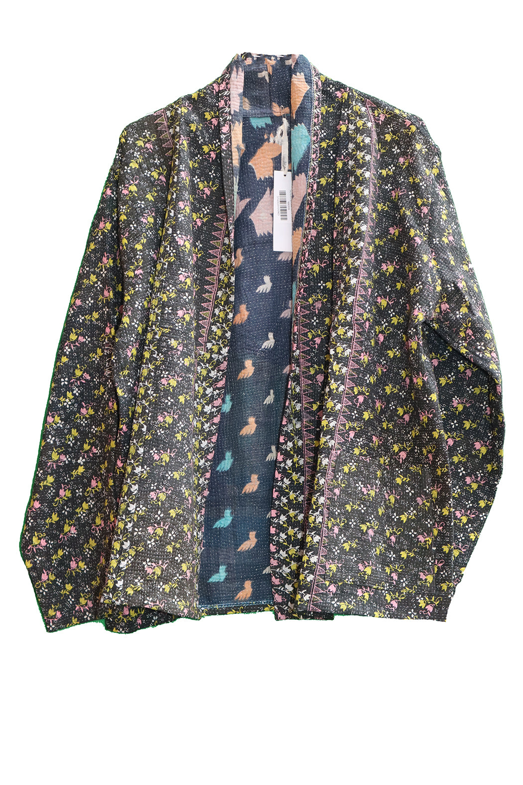 Ally kantha quilt jacket cotton one size