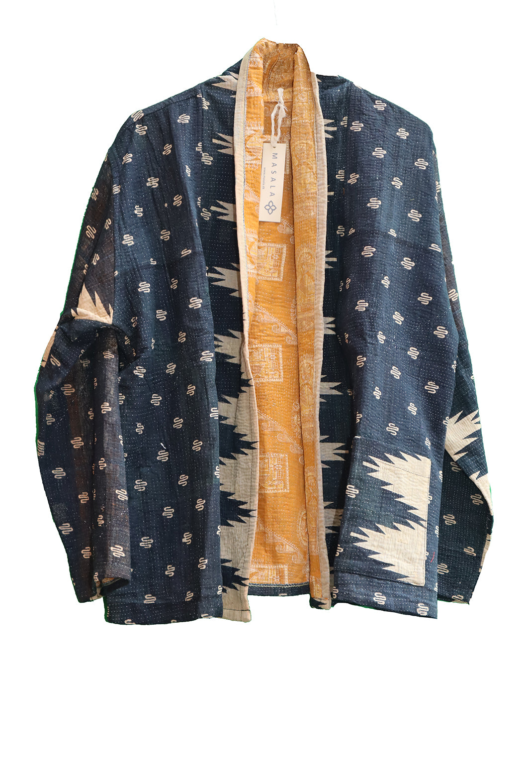 Ally kantha quilt jacket cotton one size