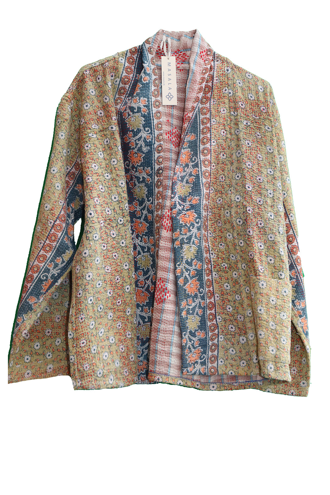 Ally kantha quilt jacket cotton one size