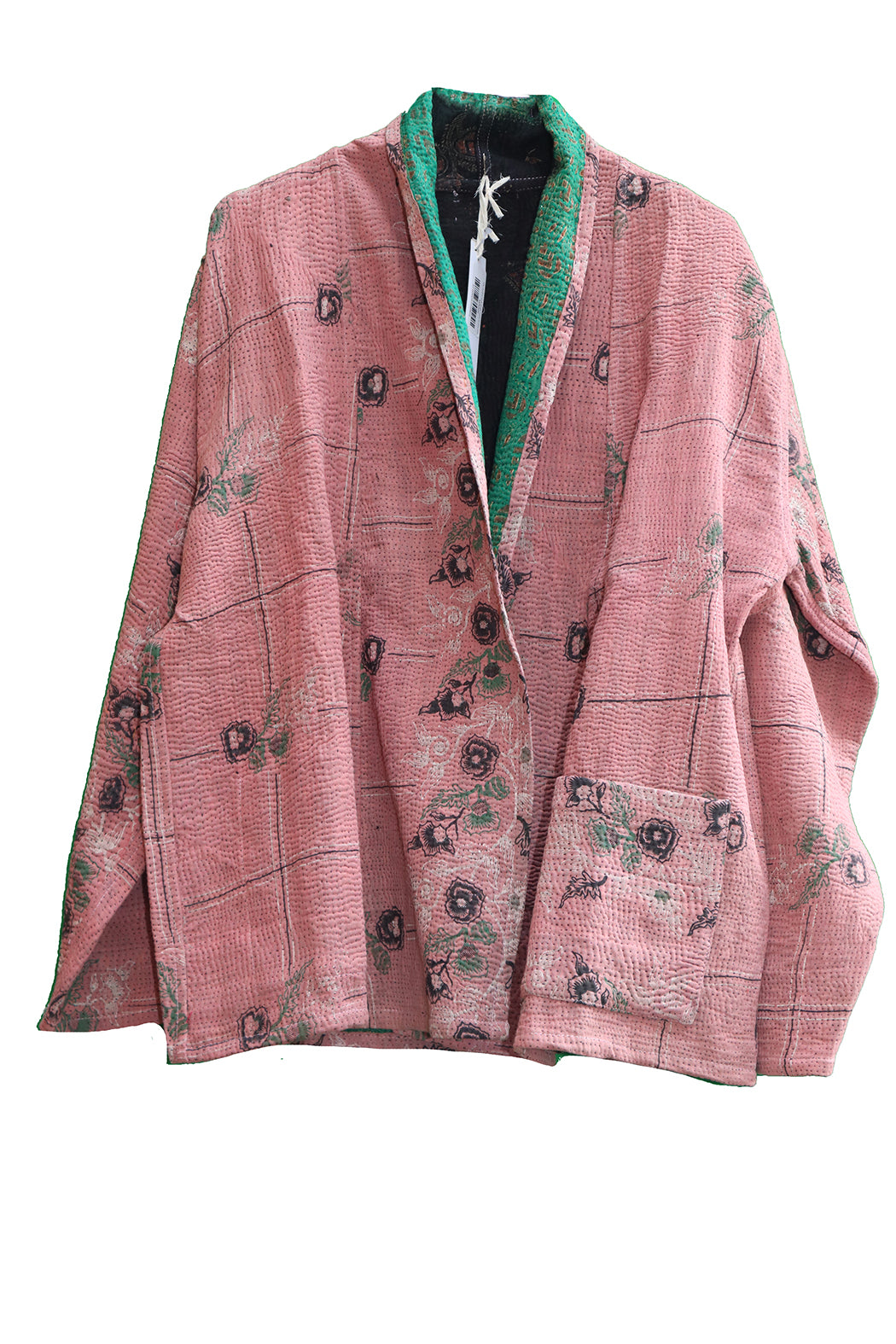 Ally kantha quilt jacket cotton one size