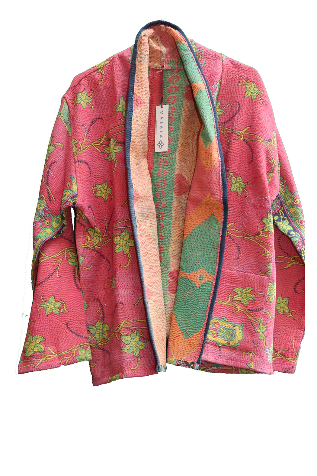 Ally kantha quilt jacket cotton one size
