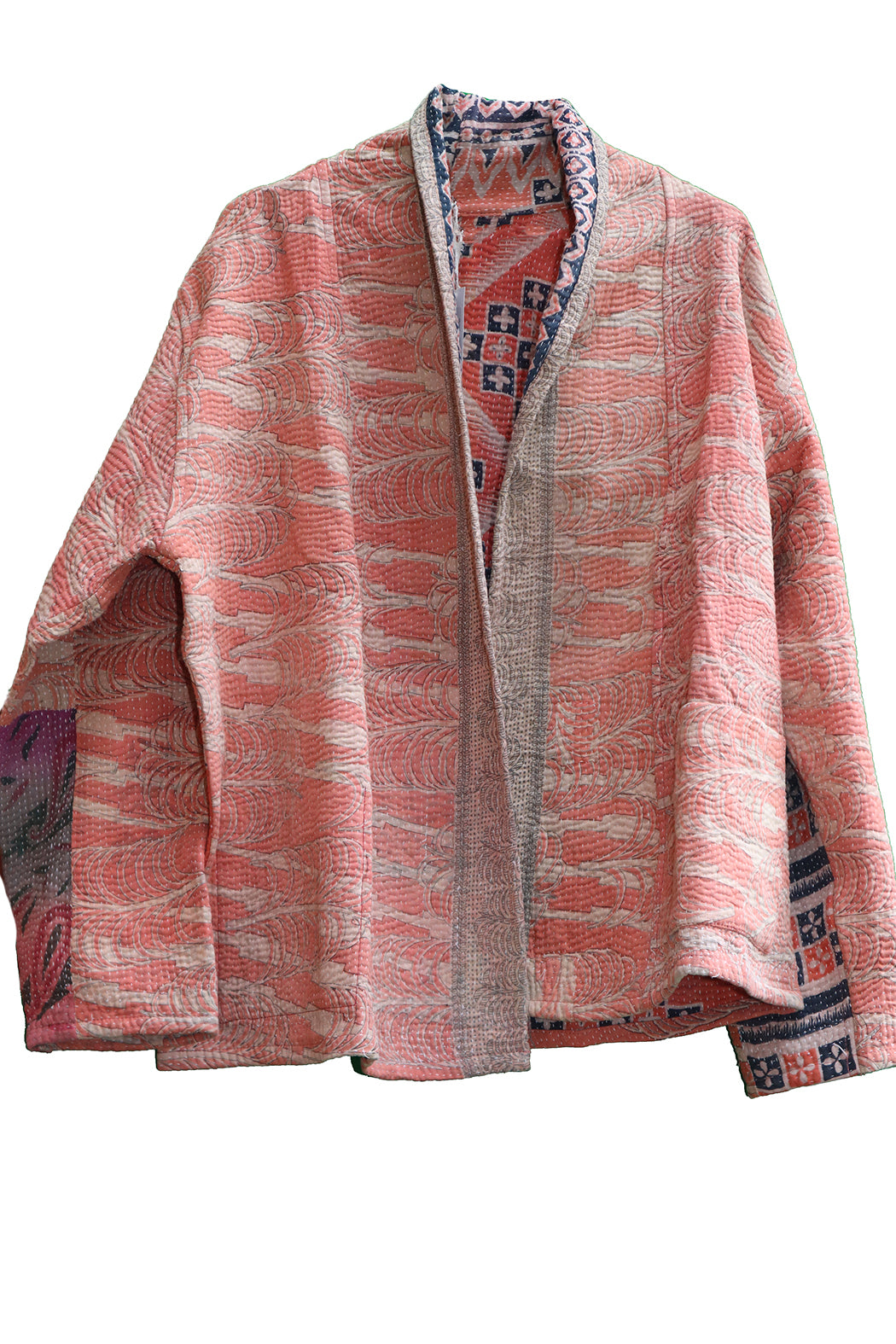 Ally kantha quilt jacket cotton one size