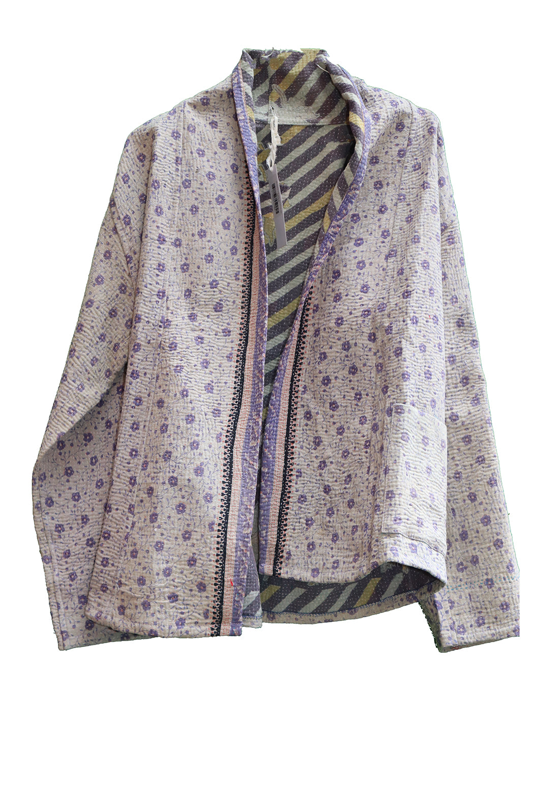 Ally kantha quilt jacket cotton one size