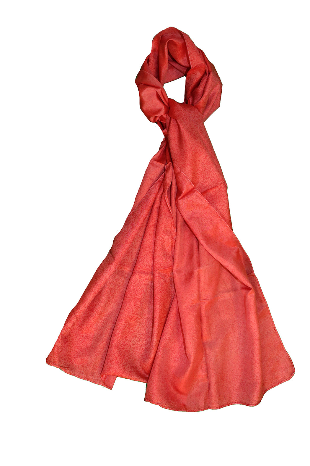 Sari vintage tørklæde 40x190 cm, silke, enkelt lag