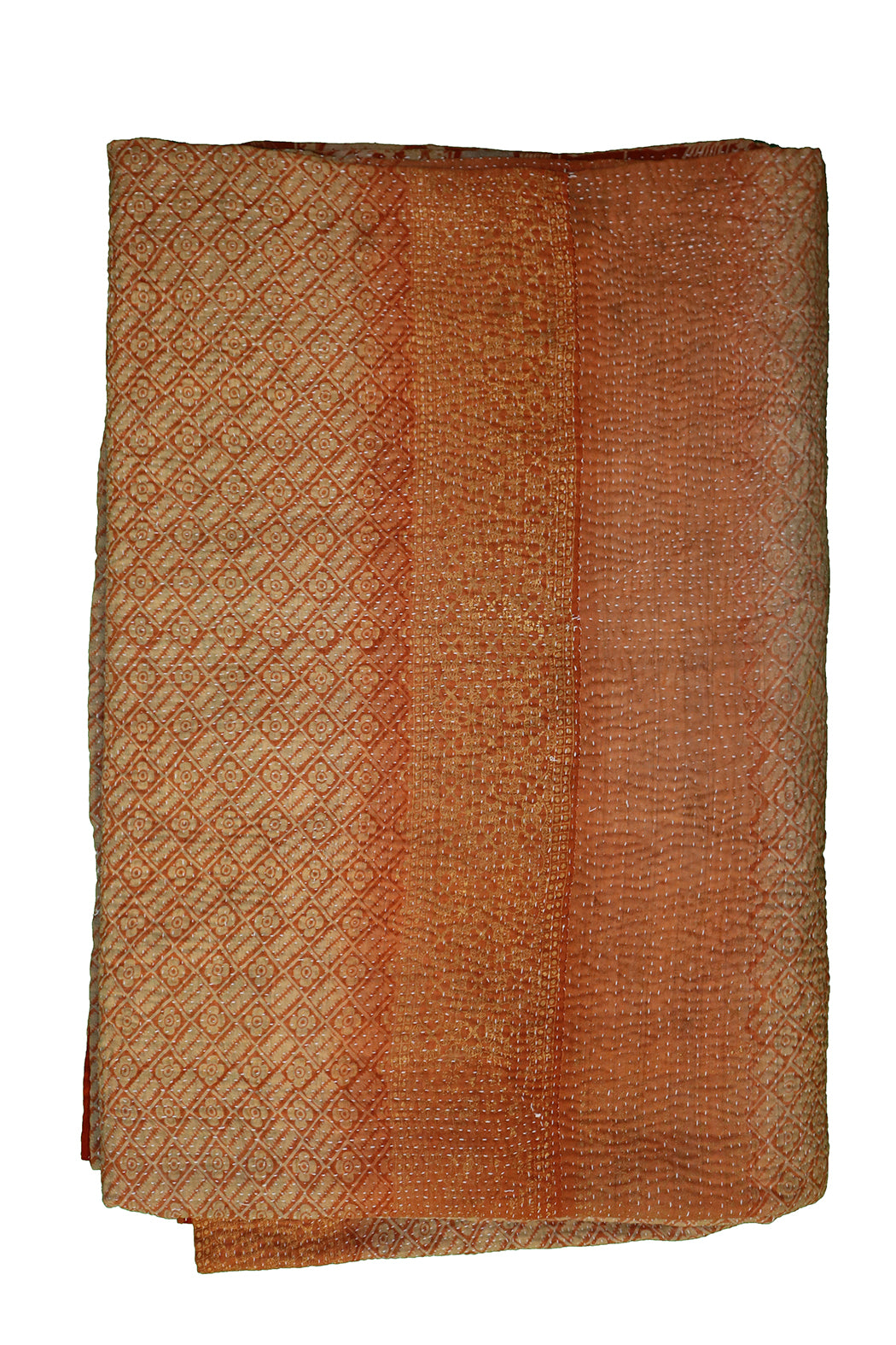 Kantha vintage tæppe ca 140x210 cm, bomuld