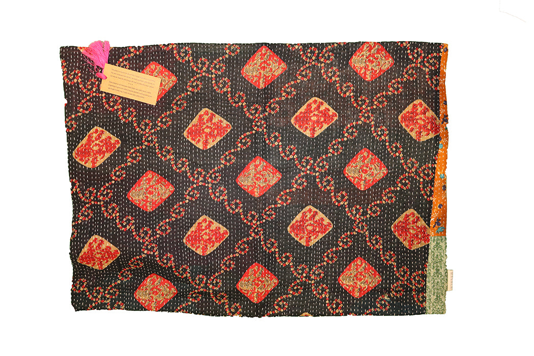 Sari Vintage Kantha Kissen 50*70 cm