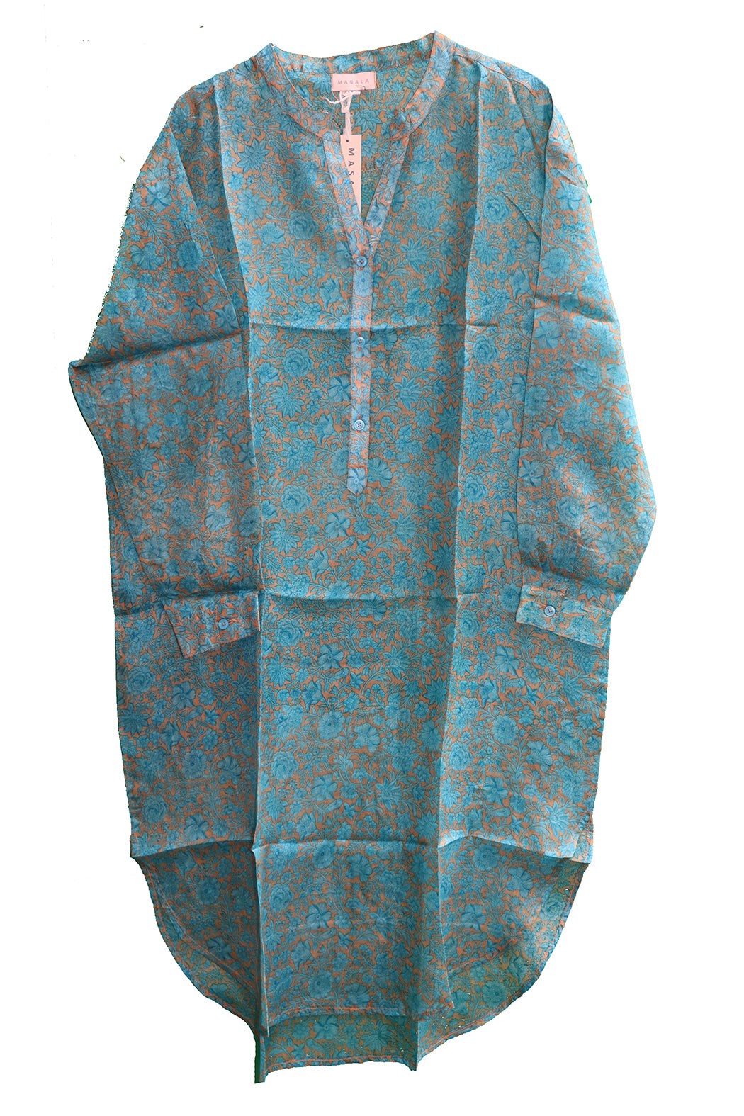 Bondi vintage sari silke skjorte