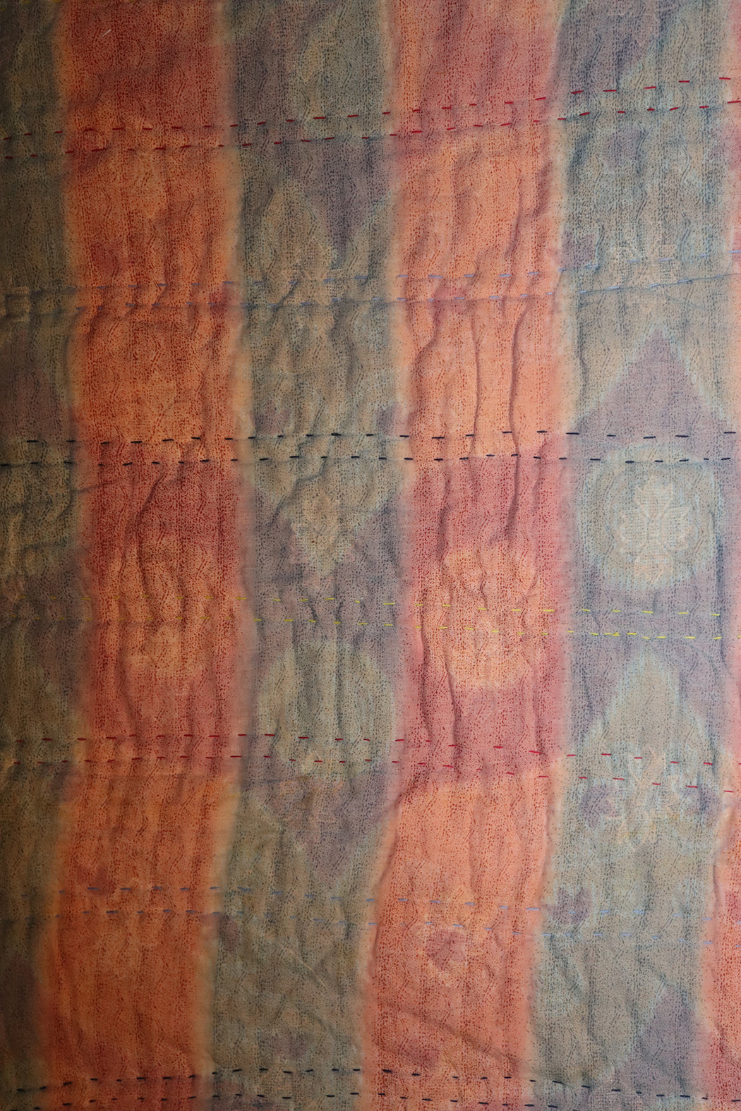 Vintage sari quilt, cotton 140x100 cm
