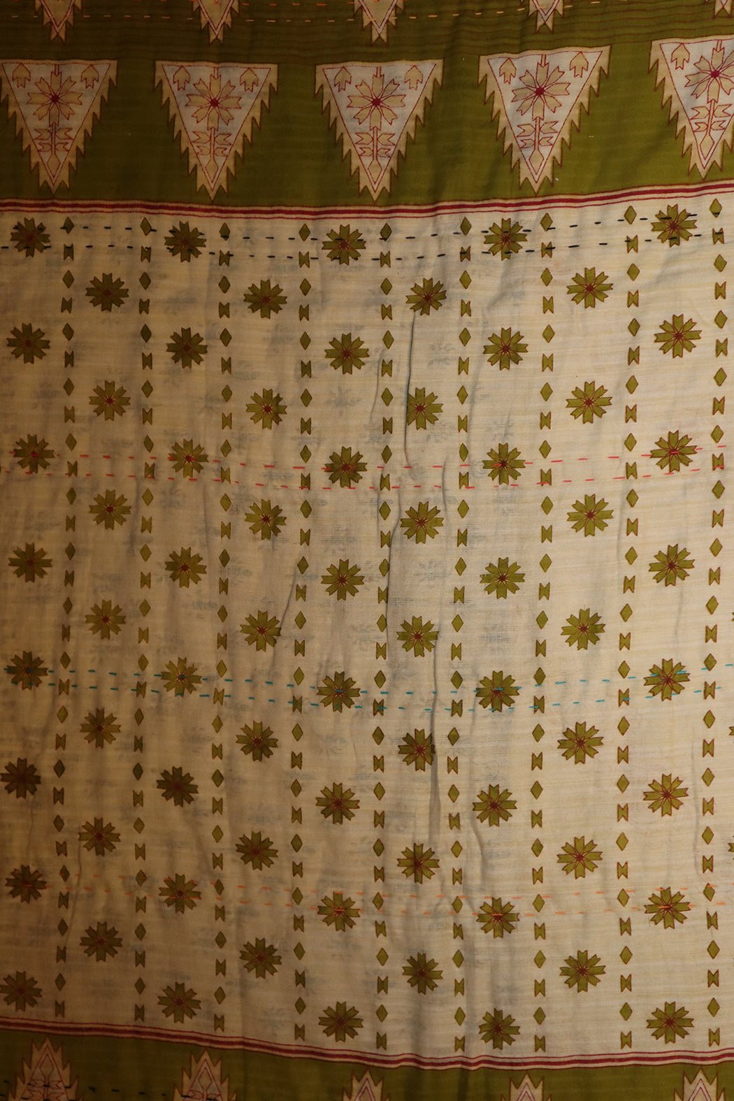 Vintage sari quilt, cotton 140x100 cm