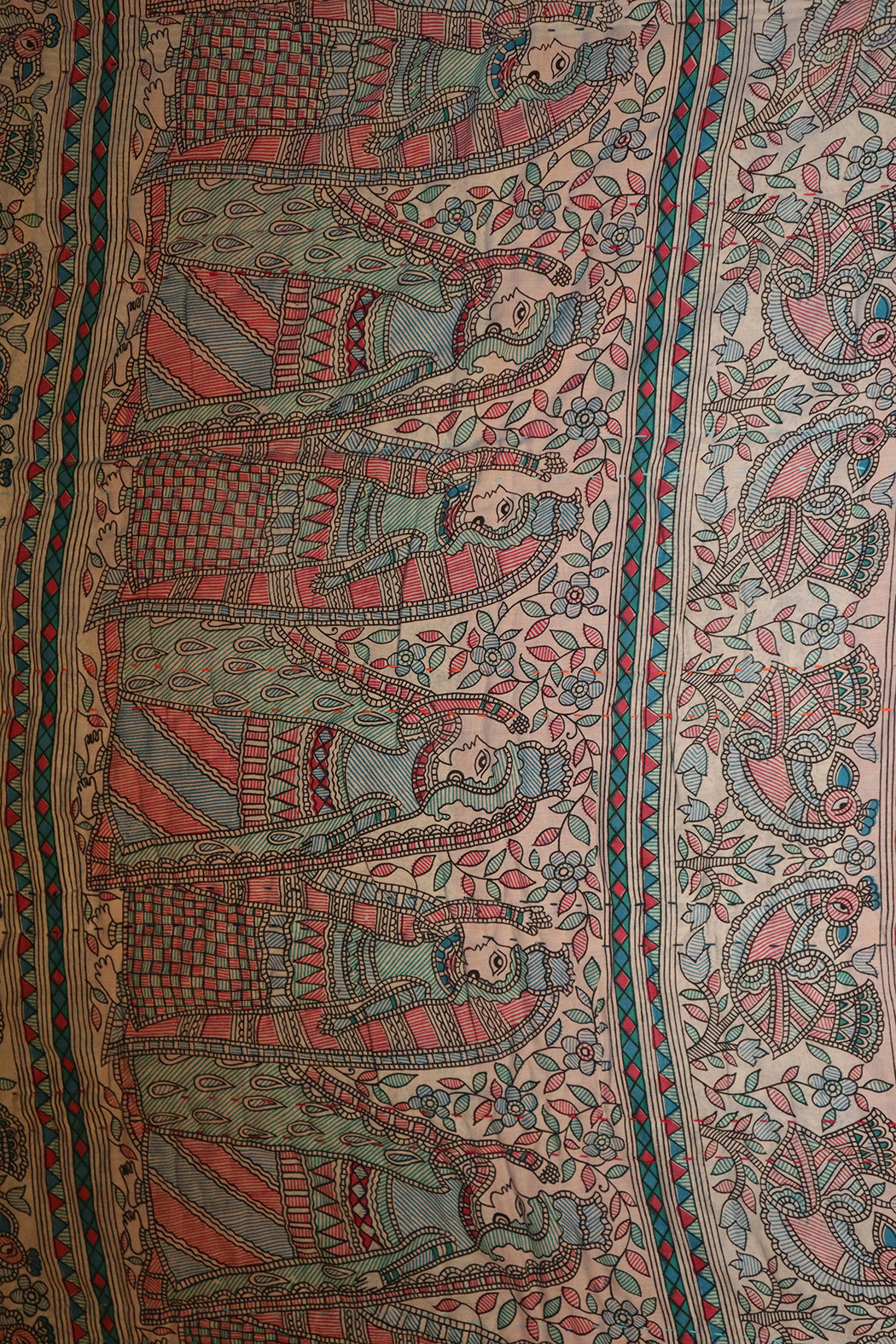 Vintage sari quilt, cotton 140x100 cm
