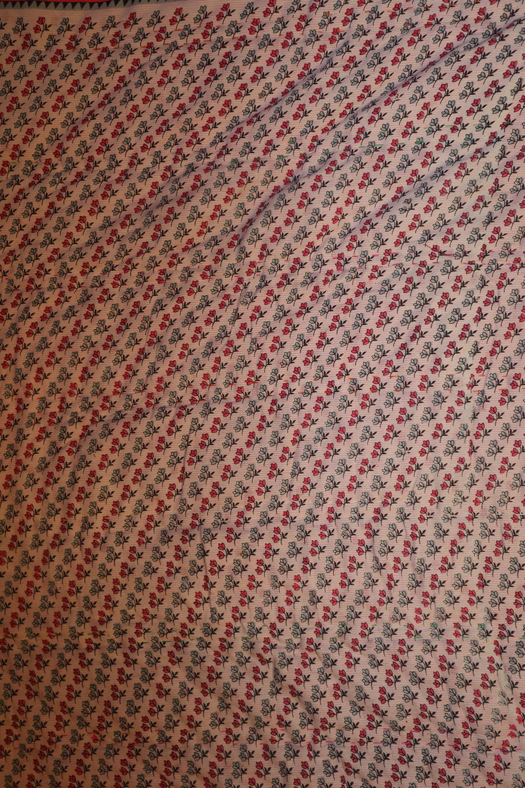 Recycled vintage sari quilt , bomuld 140x100 cm