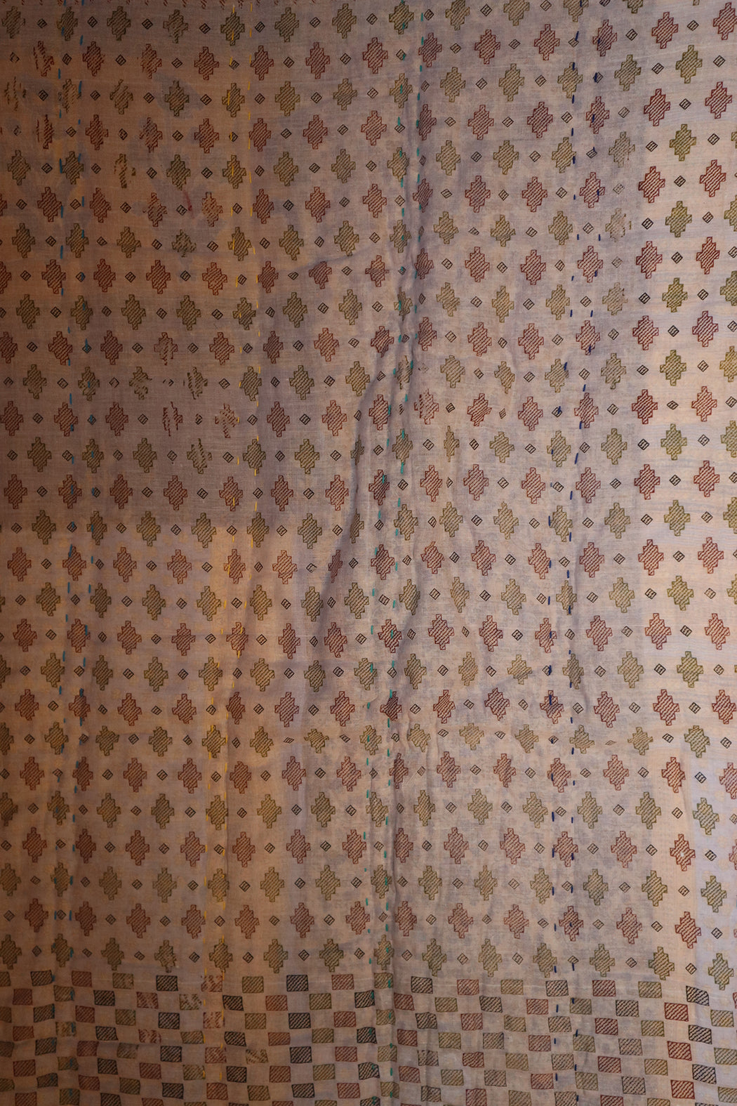 Vintage sari quilt, cotton 70x100 cm