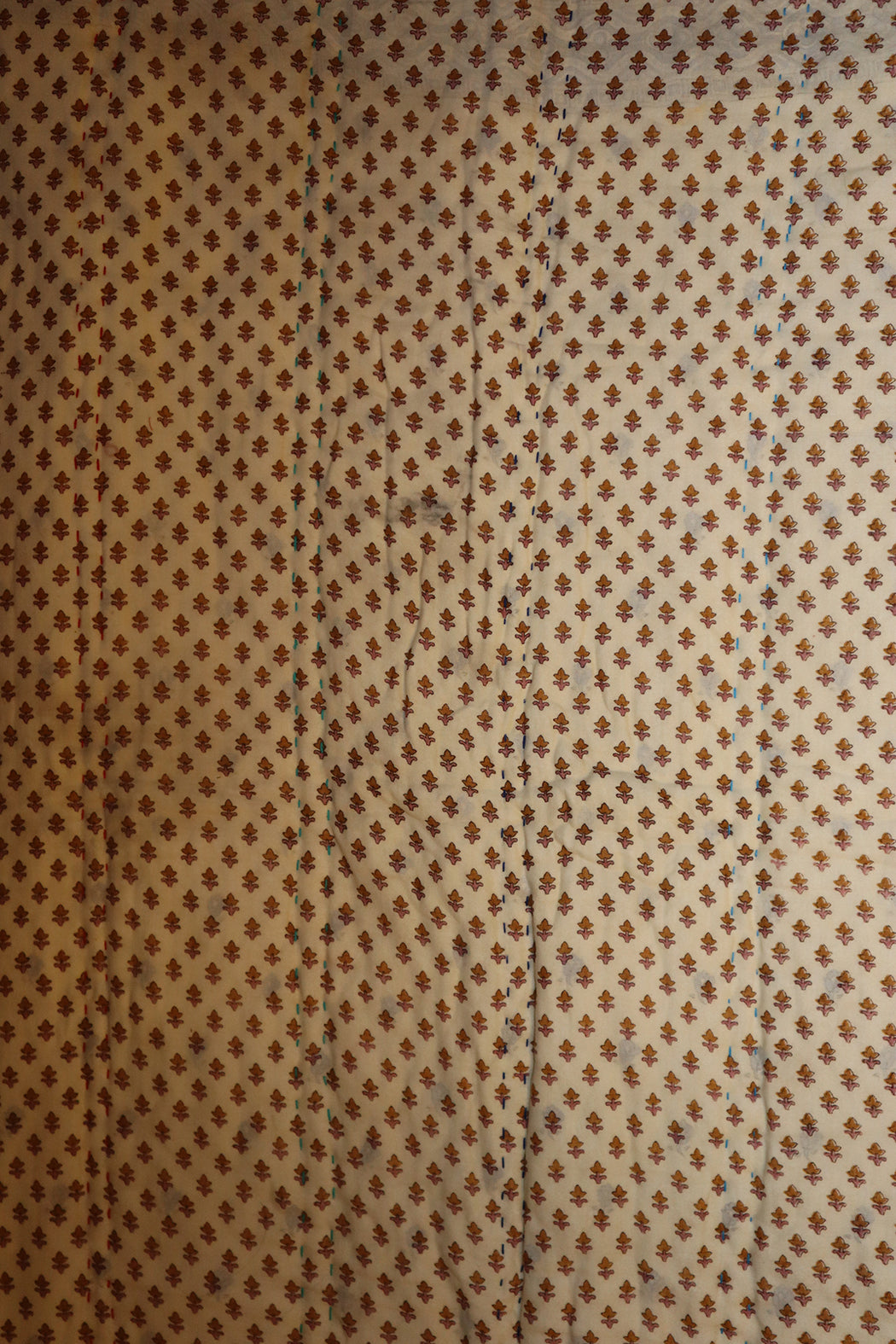 Vintage sari quilt, cotton 70x100 cm