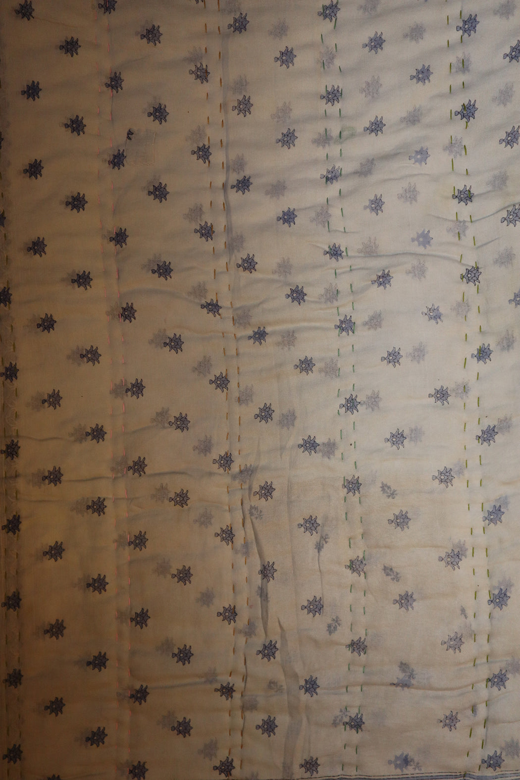 Vintage sari quilt , bomuld 70x100 cm