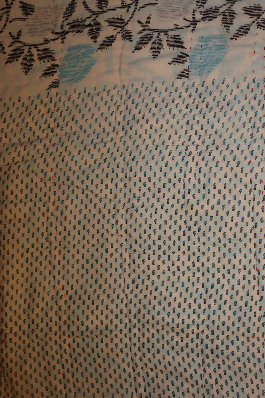 Recycled vintage sari quilt , bomuld 70x100 cm