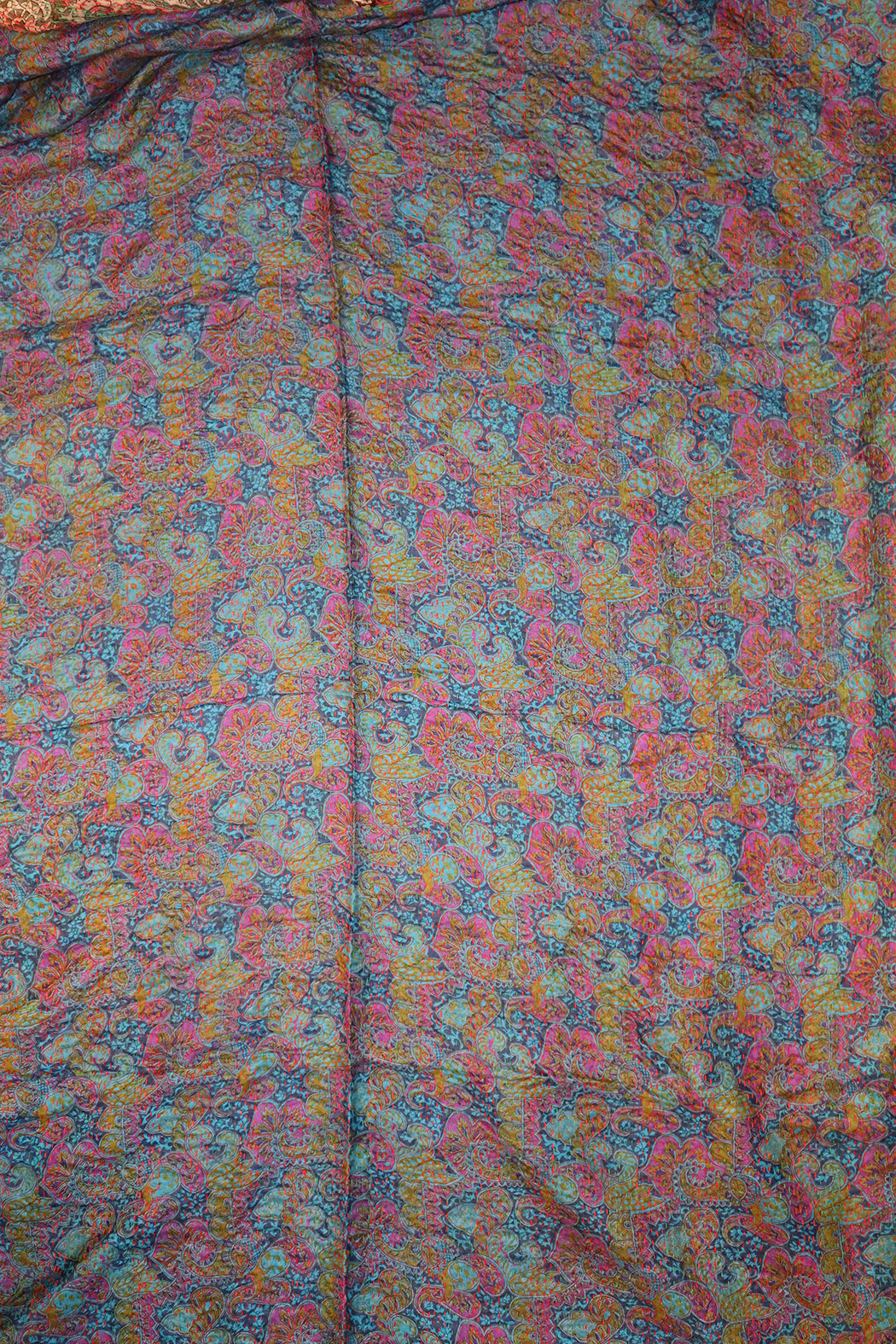 Sari kantha silk scarf 85*190 cm