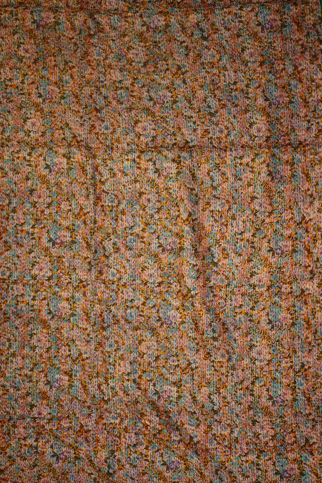 Sari kantha silk scarf 85*190 cm
