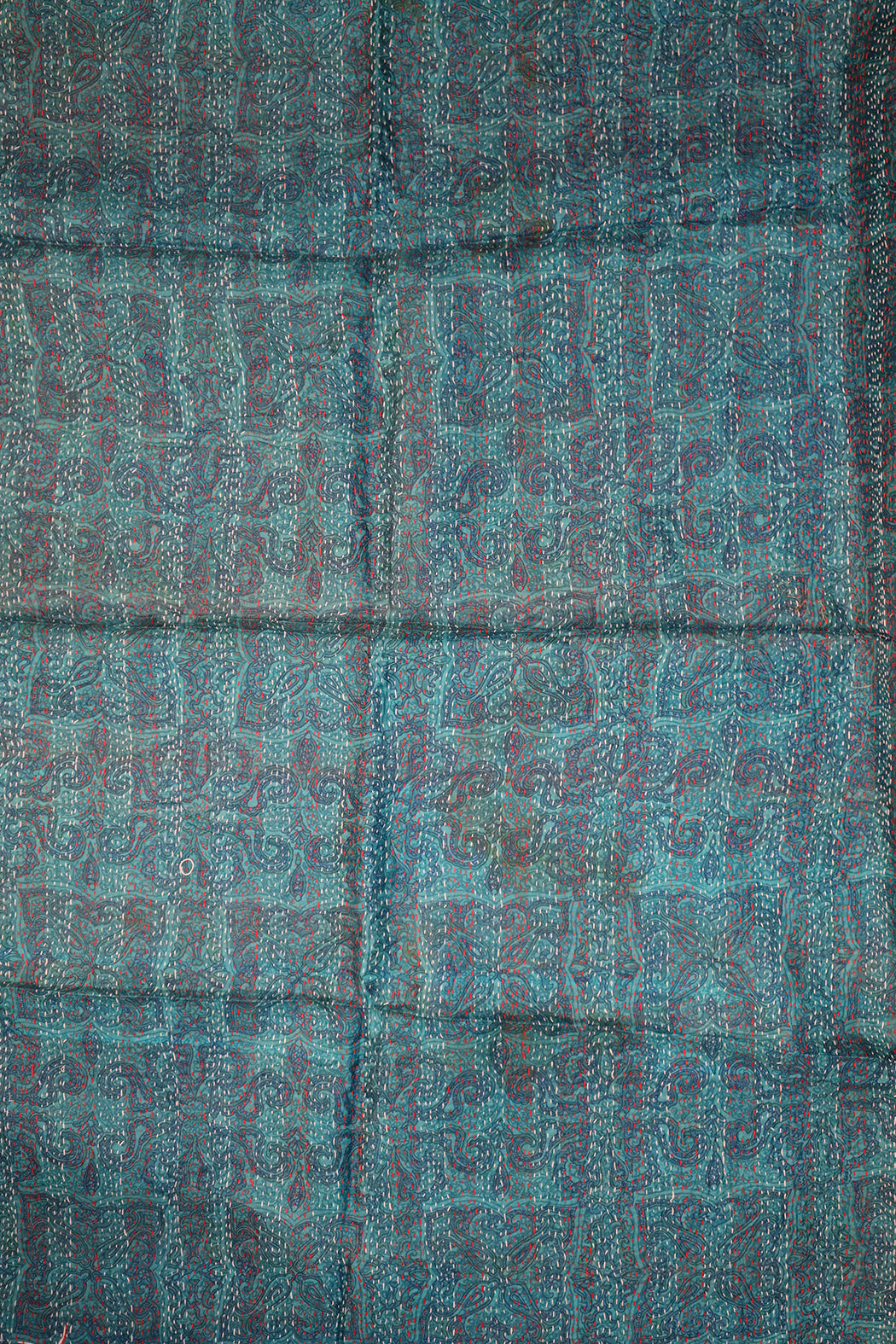 Sari-Kantha-Seidenschal 85*190 cm