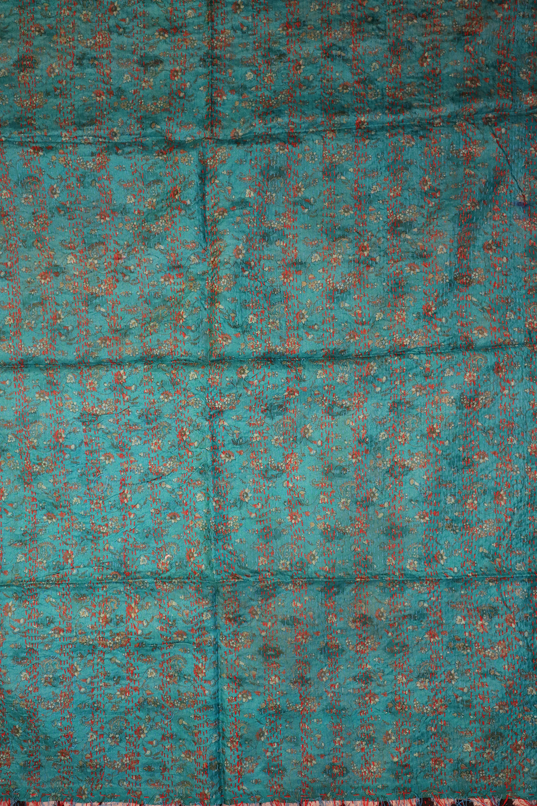 Sari-Kantha-Seidenschal 85*190 cm