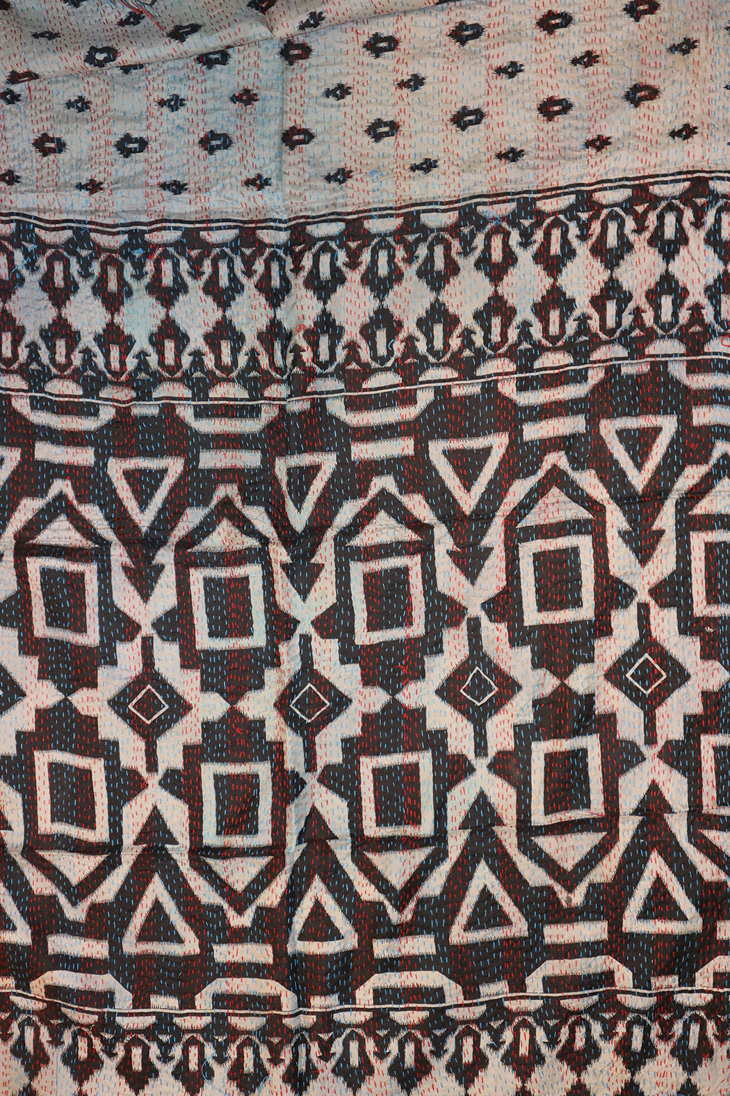 Sari kantha silk scarf 85*190 cm