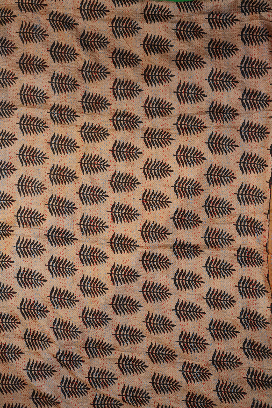 Sari-Kantha-Seidenschal 85*190 cm