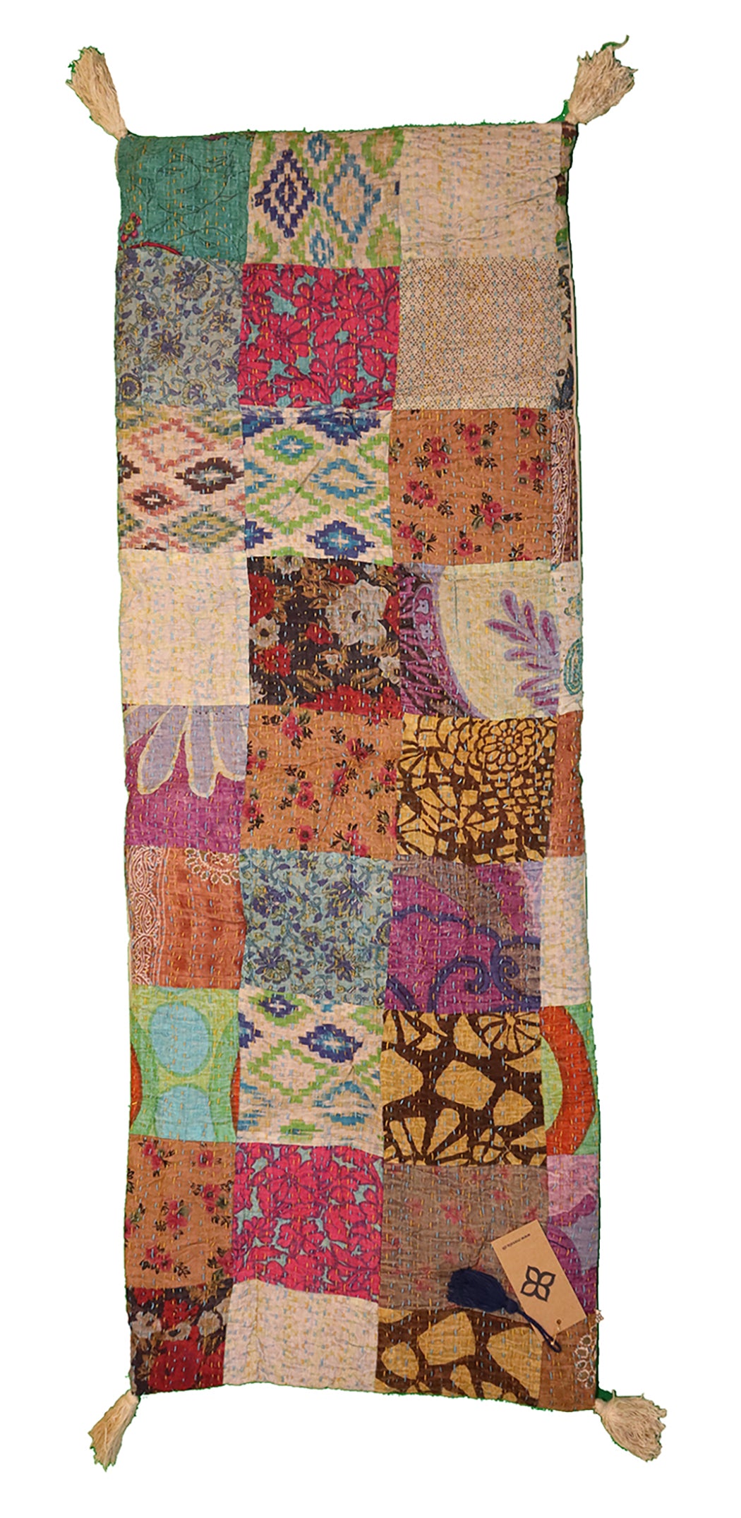 Stonewash bænkhynde 45*120 cm bomuld