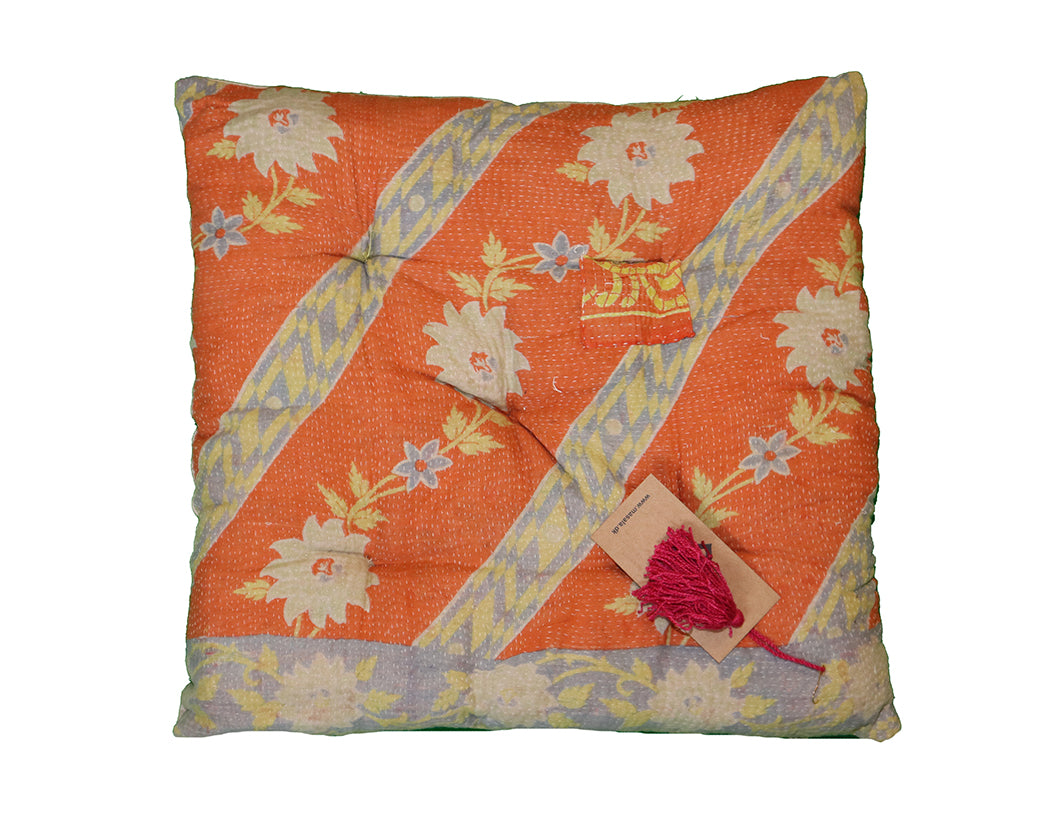 Kantha vintage chair pad 40*40 cm cotton