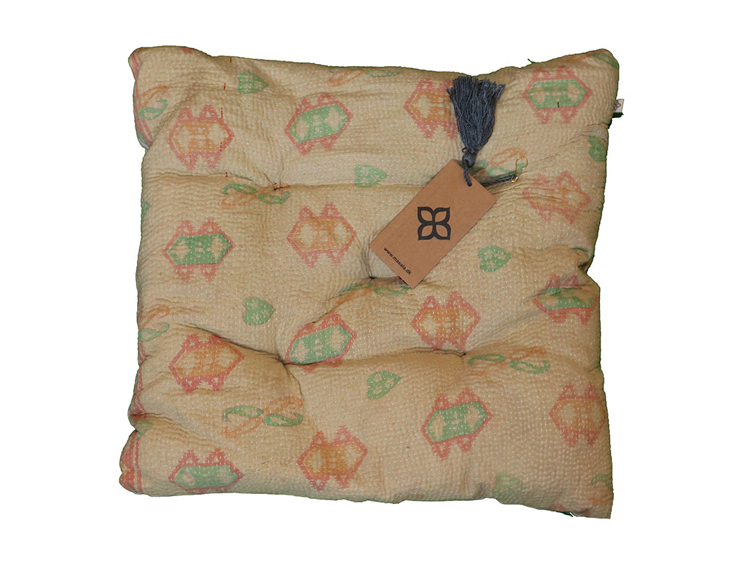 Kantha vintage chair pad 40*40 cm cotton